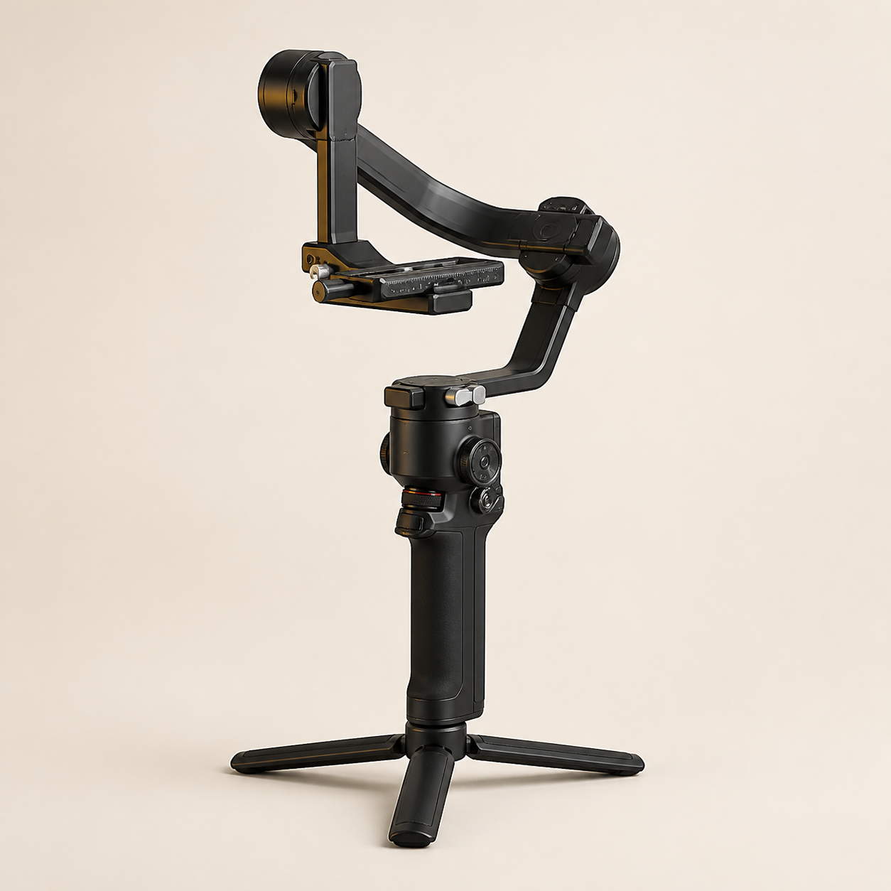 Gimbal de três eixos para estabilização profissional de imagens